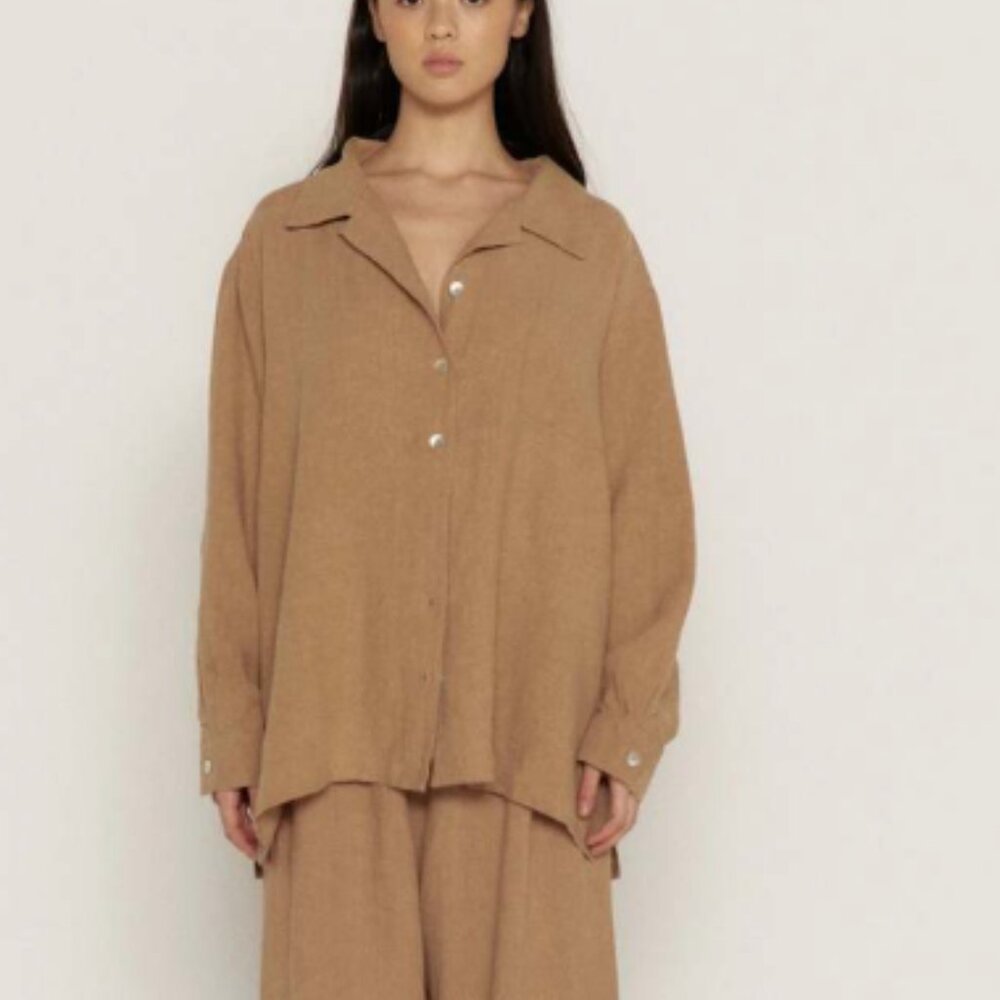Boheme Tan Linen Trouser + Short + Oxford